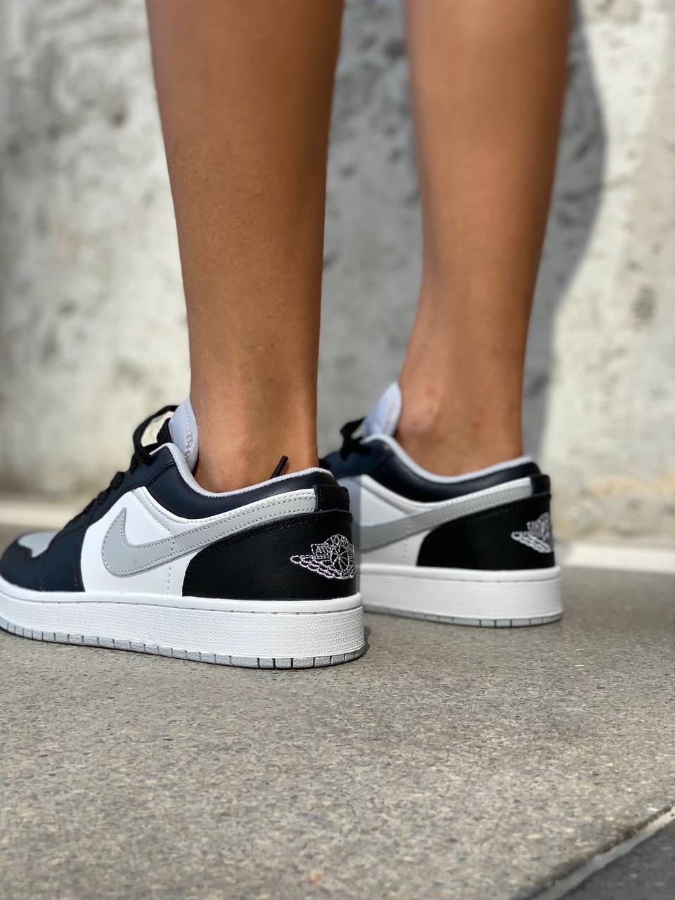 Nike Air Jordan Retro 1 Low Black White Grey 1