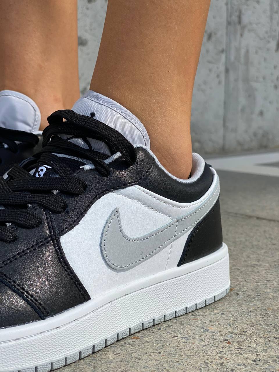 Nike Air Jordan Retro 1 Low Black White Grey 1