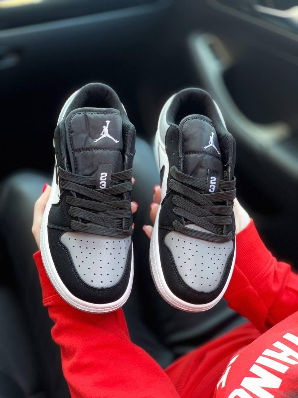 Nike Air Jordan Retro 1 Low Black White Grey