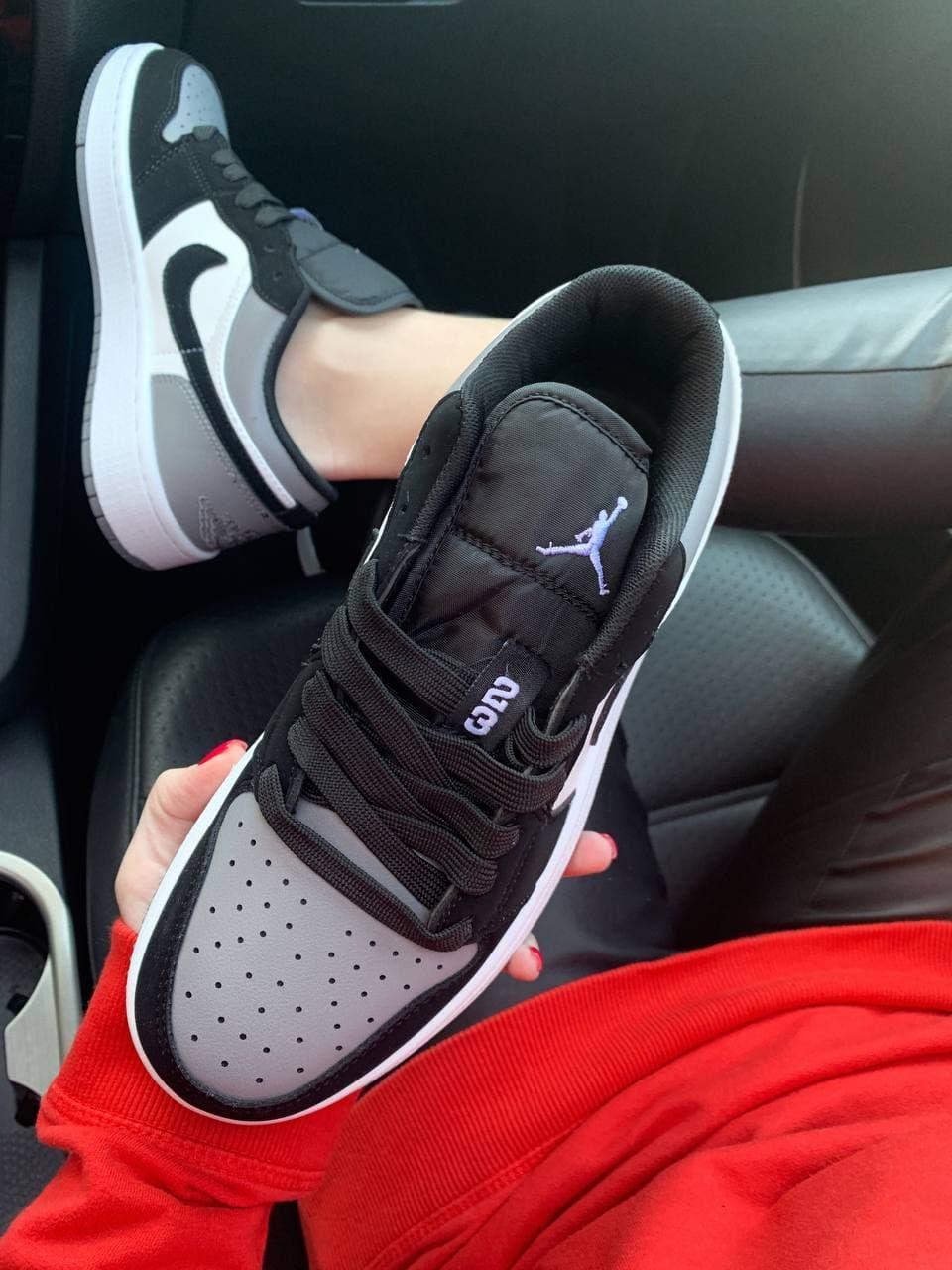 Nike Air Jordan Retro 1 Low Black White Grey