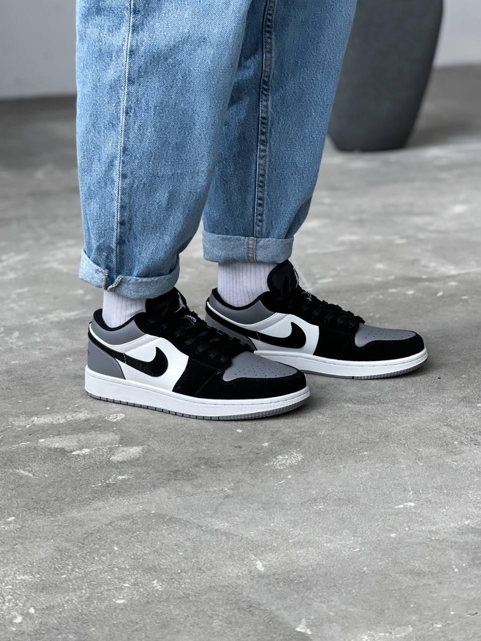 Nike Air Jordan Retro 1 Low Black White Grey