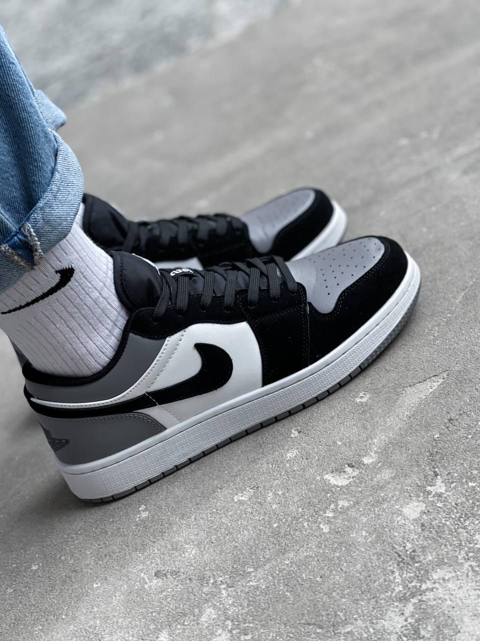 Nike Air Jordan Retro 1 Low Black White Grey