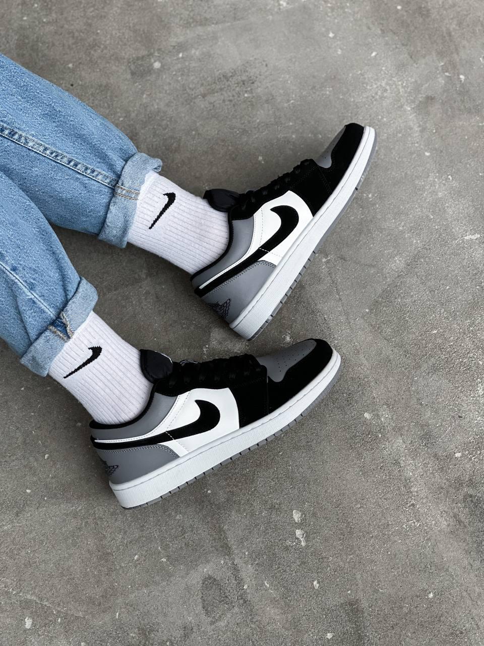 Nike Air Jordan Retro 1 Low Black White Grey