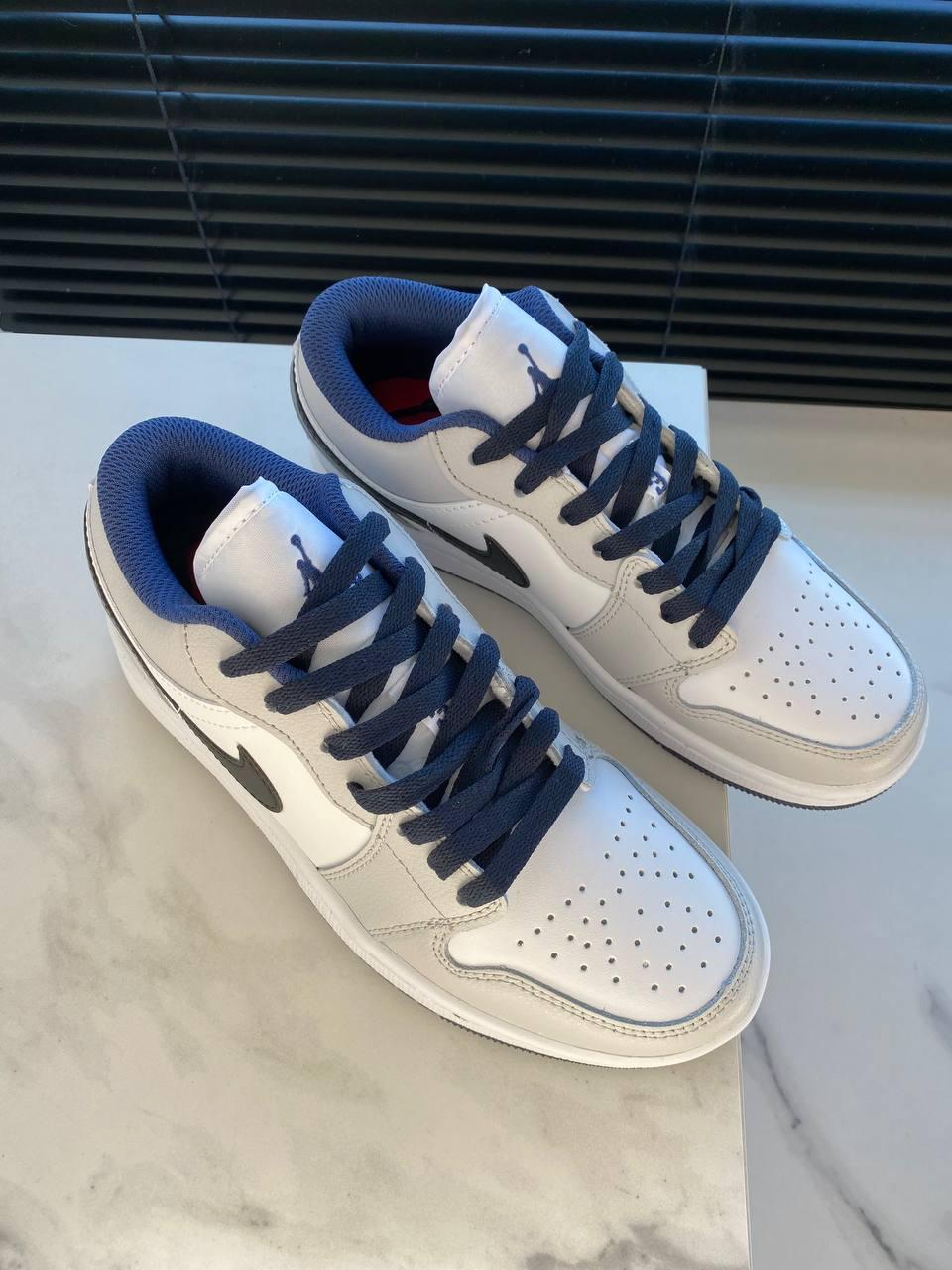 Nike Air Jordan Retro 1 Low Grey White Blue