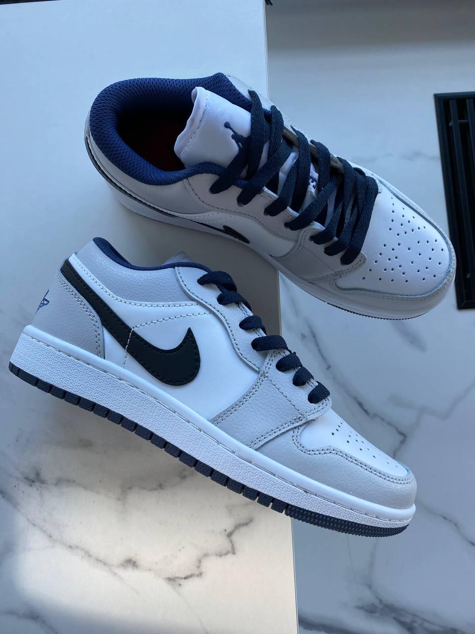 Nike Air Jordan Retro 1 Low Grey White Blue