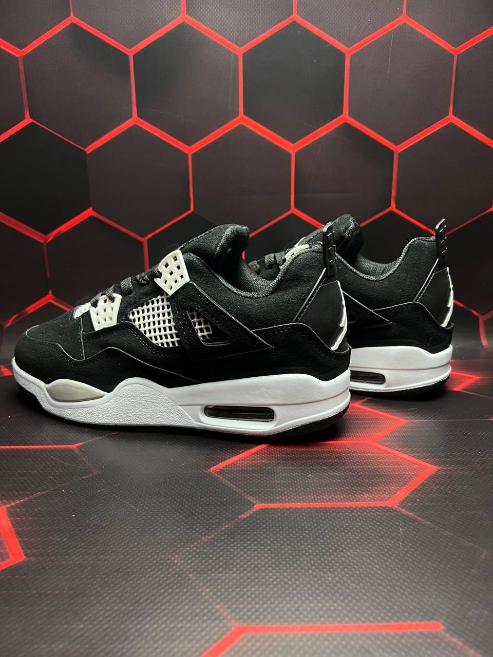 Nike Air Jordan Retro 4 Black White v2
