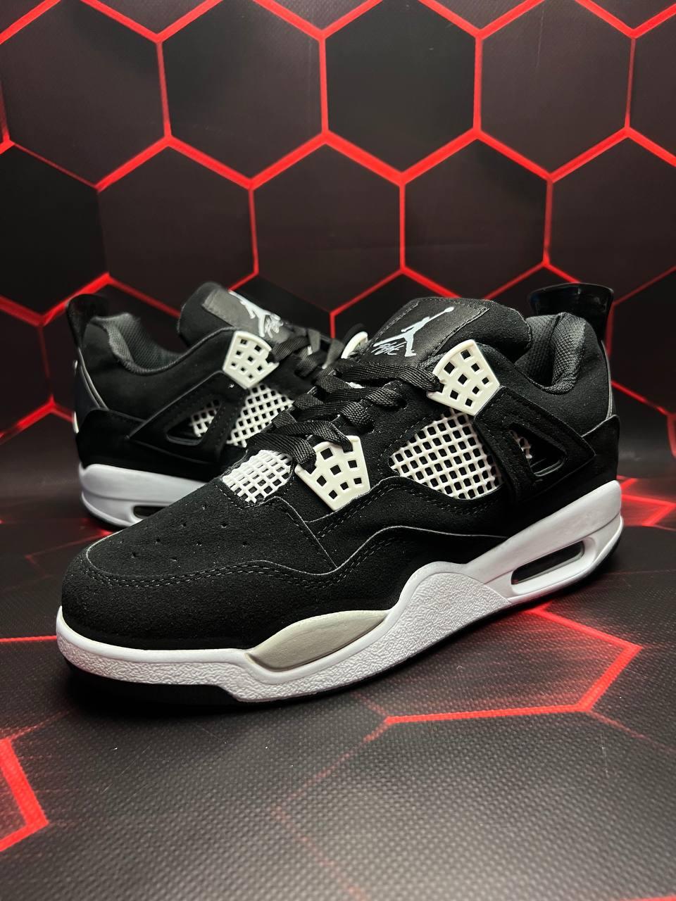 Nike Air Jordan Retro 4 Black White v2