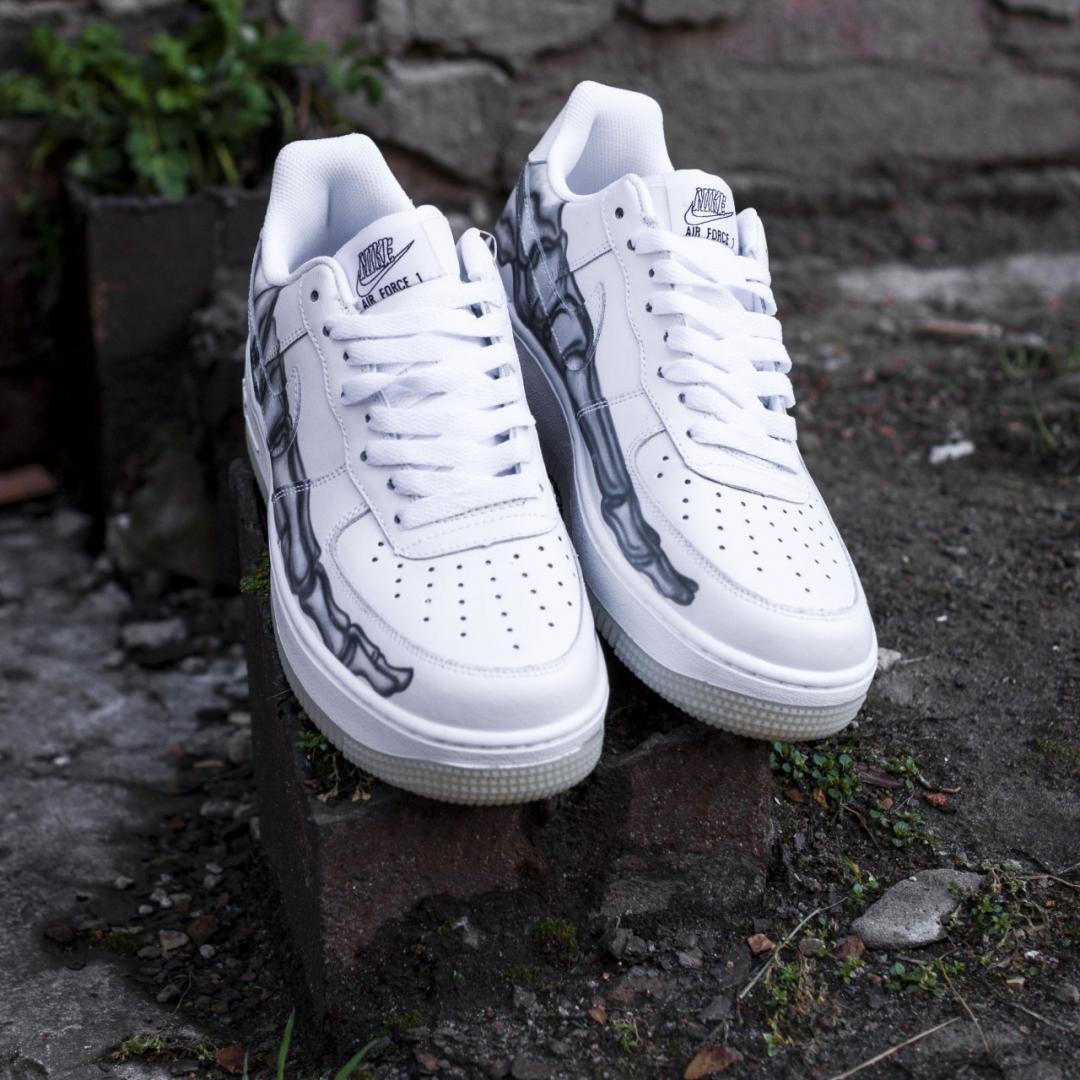 Nike Air Force 1 Skeleton QS White