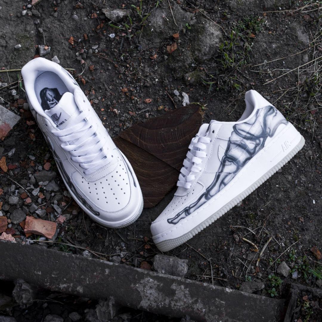 Nike Air Force 1 Skeleton QS White