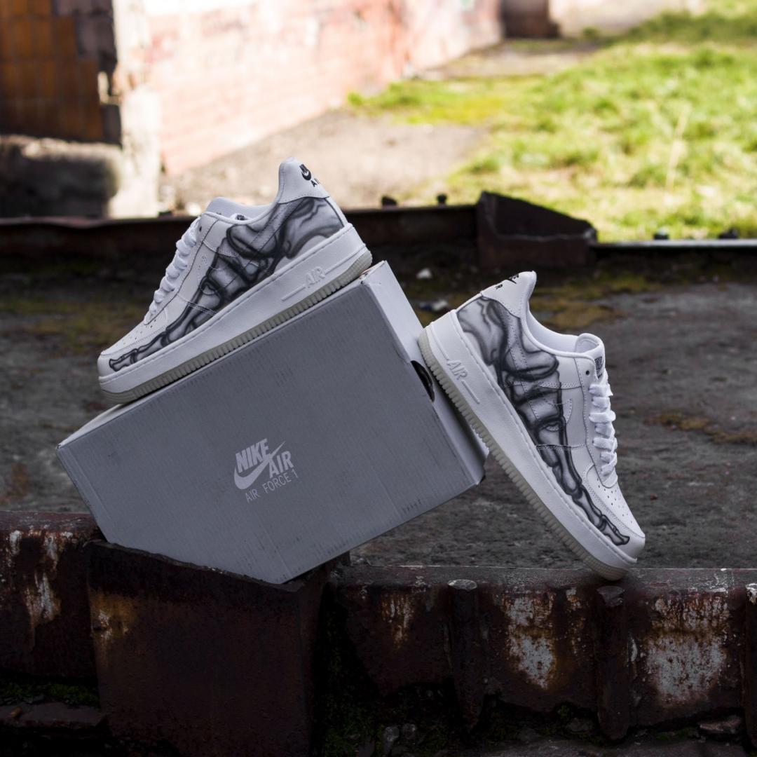 Nike Air Force 1 Skeleton QS White