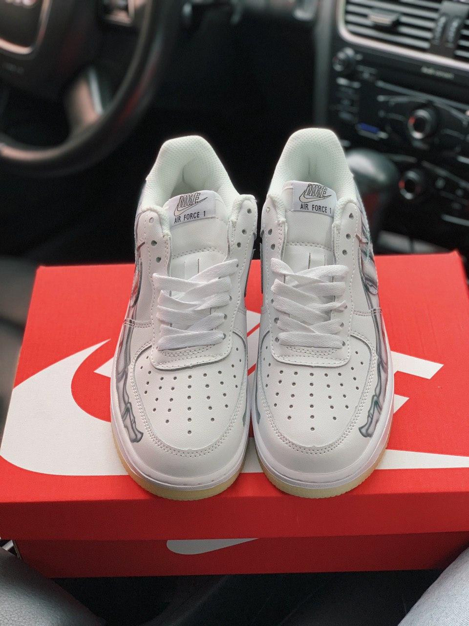 Nike Air Force 1 Skeleton QS White