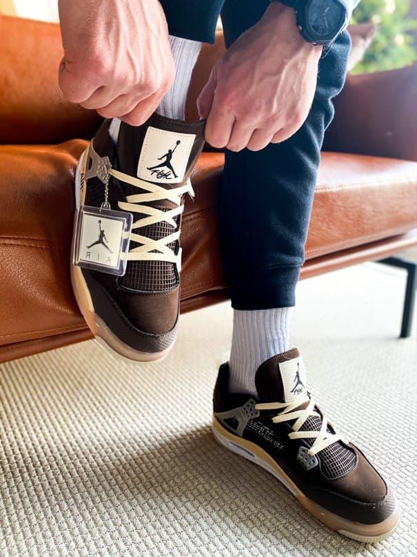 Nike Air Jordan Retro 4 Beige Brown White