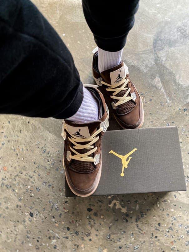 Nike Air Jordan Retro 4 Beige Brown White