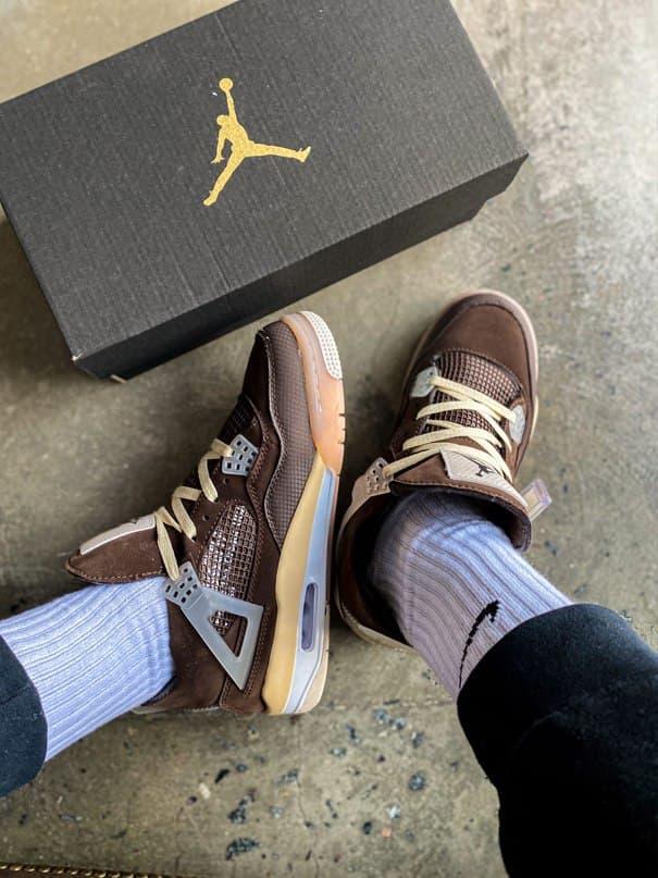 Nike Air Jordan Retro 4 Beige Brown White