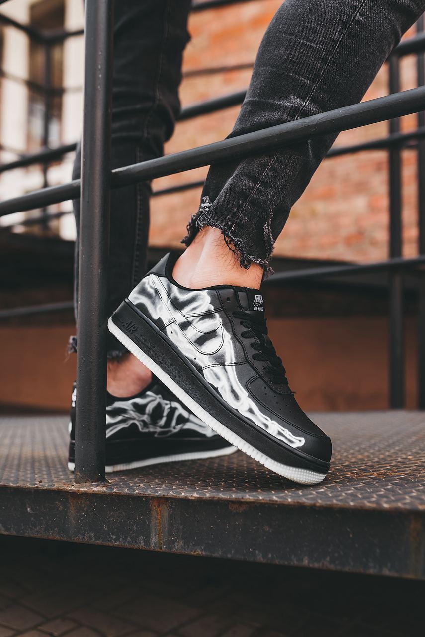 Nike Air Force 1 Skeleton QS Black