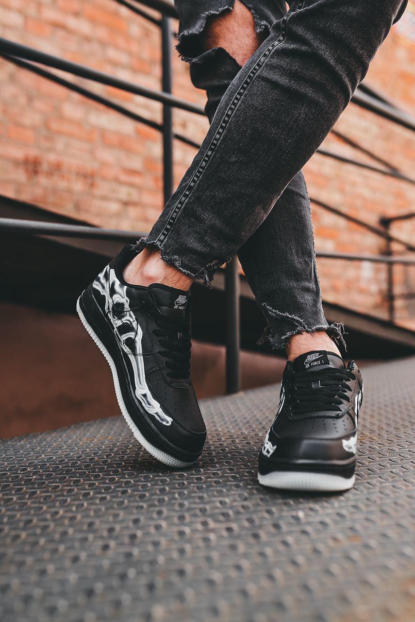 Nike Air Force 1 Skeleton QS Black
