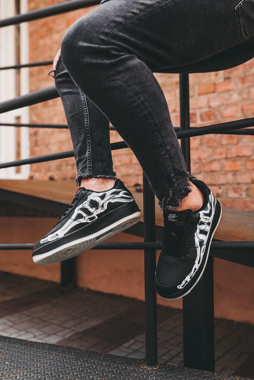 Nike Air Force 1 Skeleton QS Black