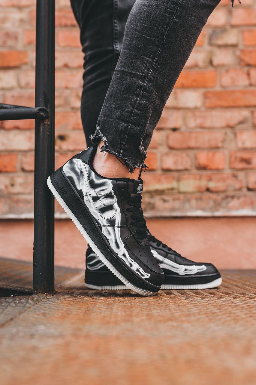 Nike Air Force 1 Skeleton QS Black