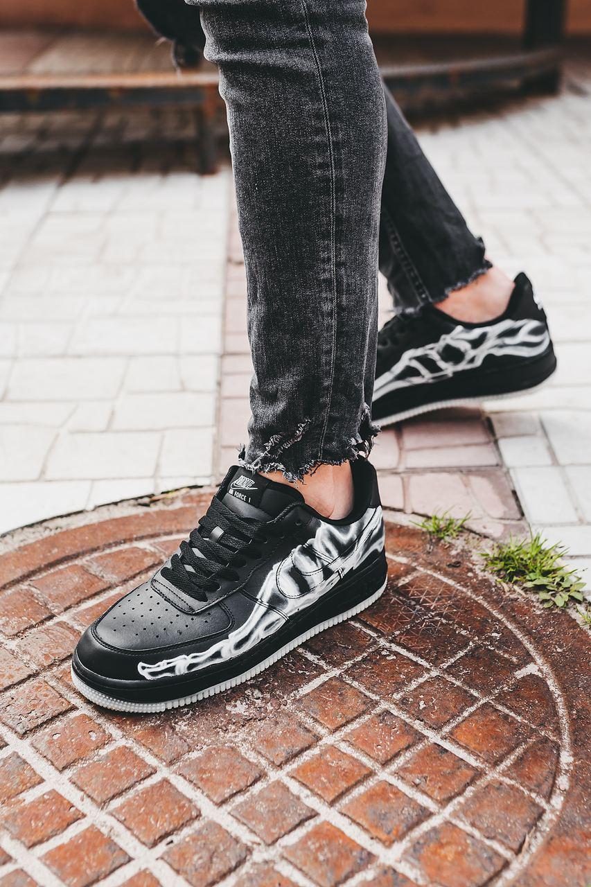 Nike Air Force 1 Skeleton QS Black