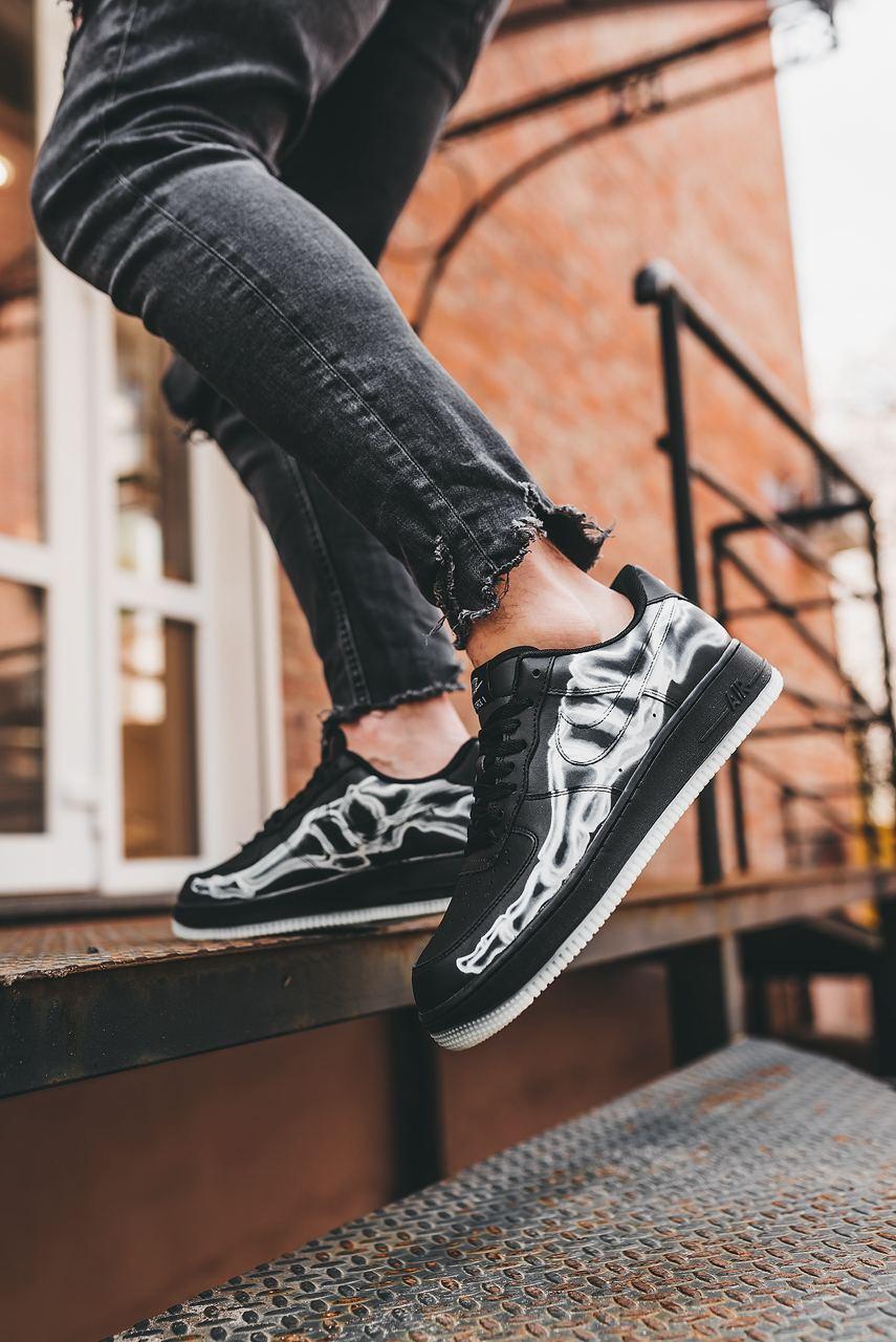 Nike Air Force 1 Skeleton QS Black