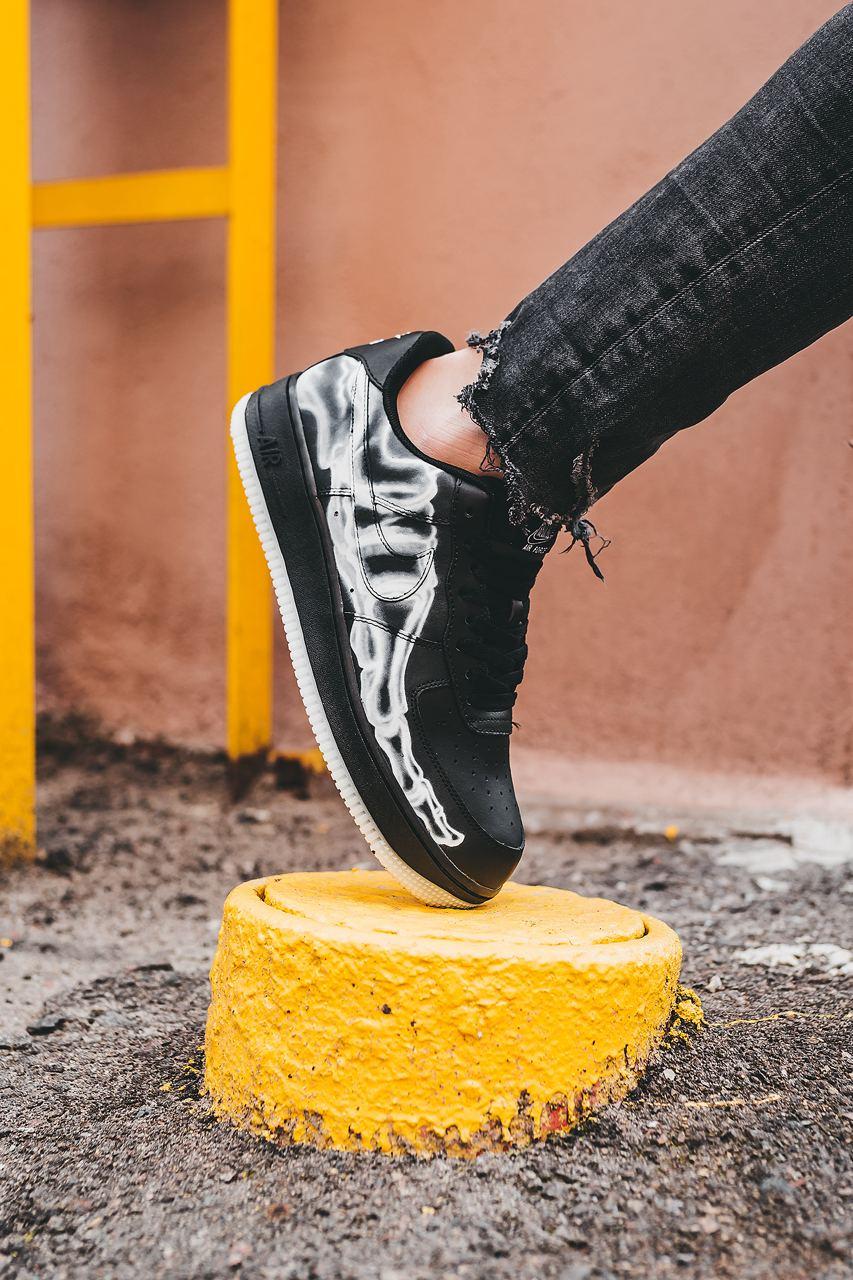 Nike Air Force 1 Skeleton QS Black