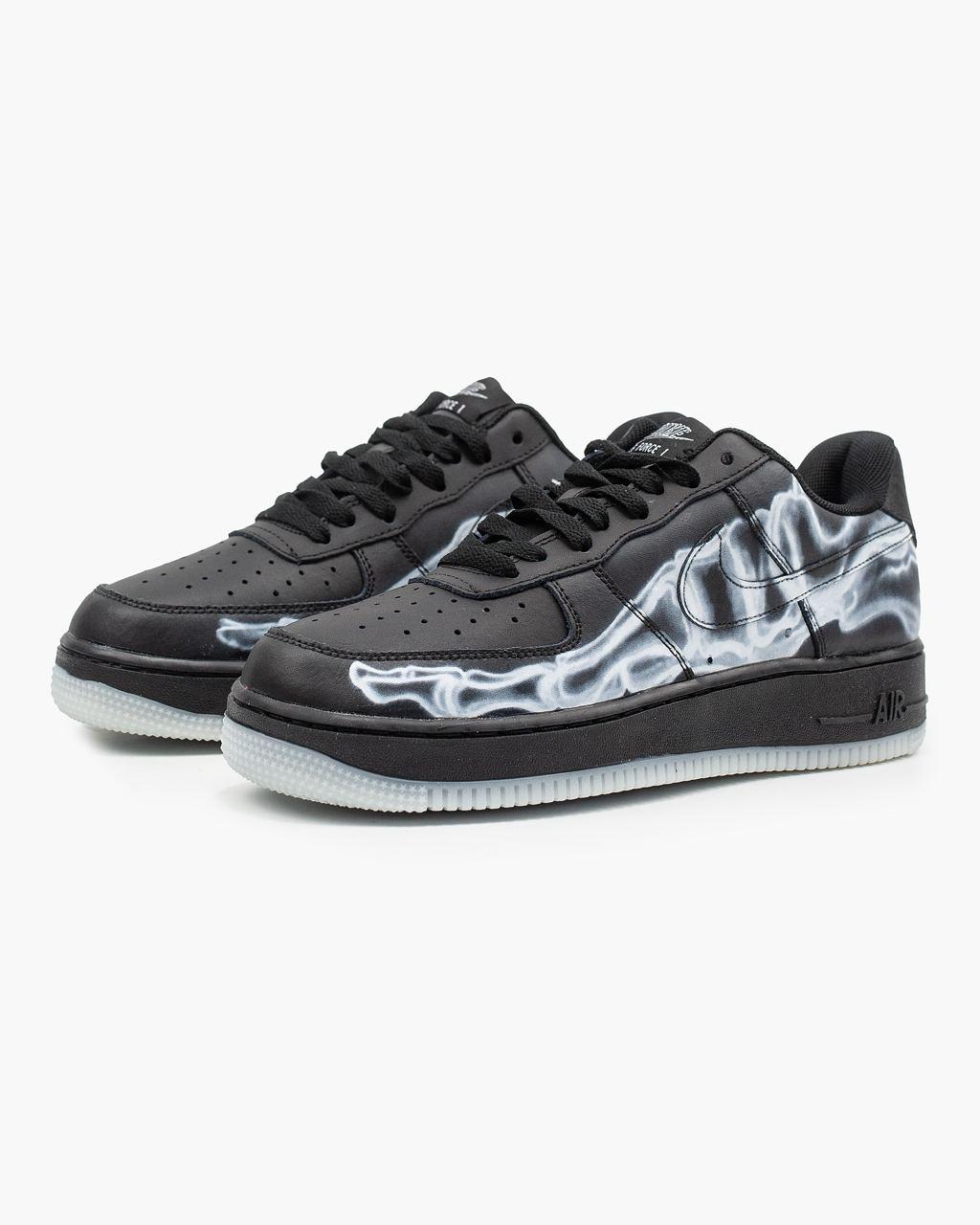 Nike Air Force 1 Skeleton QS Black