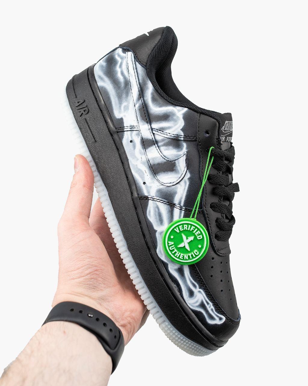 Nike Air Force 1 Skeleton QS Black