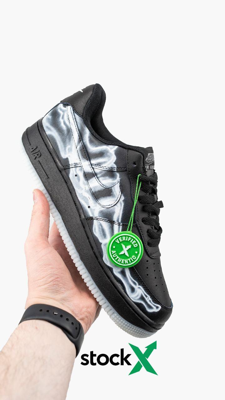 Nike Air Force 1 Skeleton QS Black