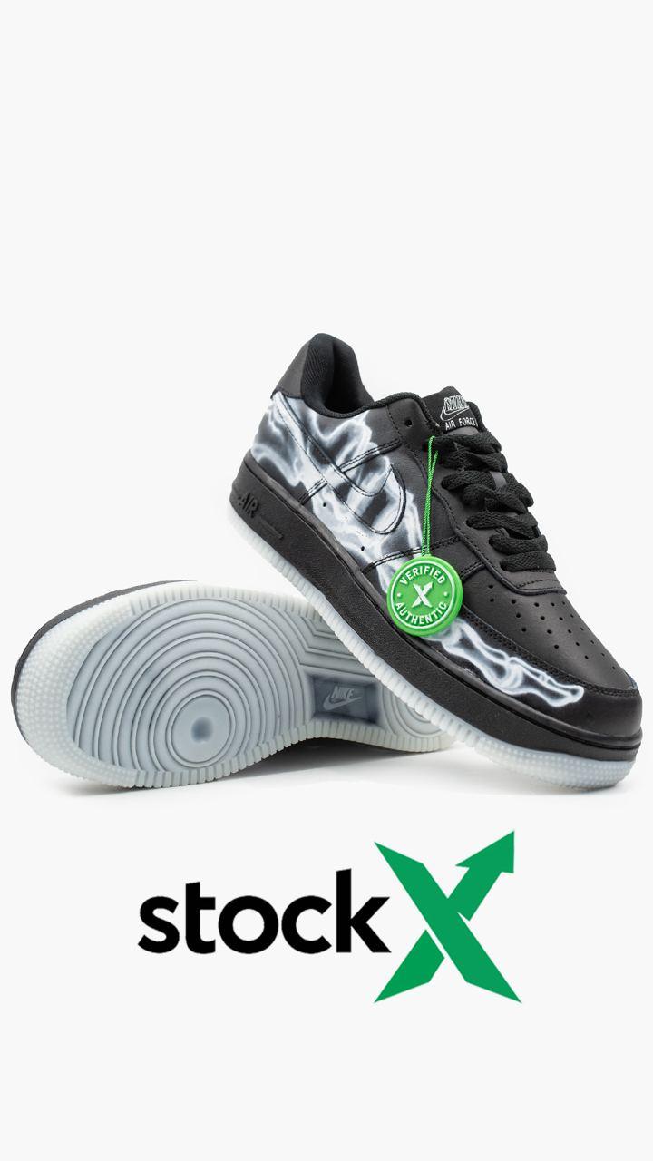 Nike Air Force 1 Skeleton QS Black