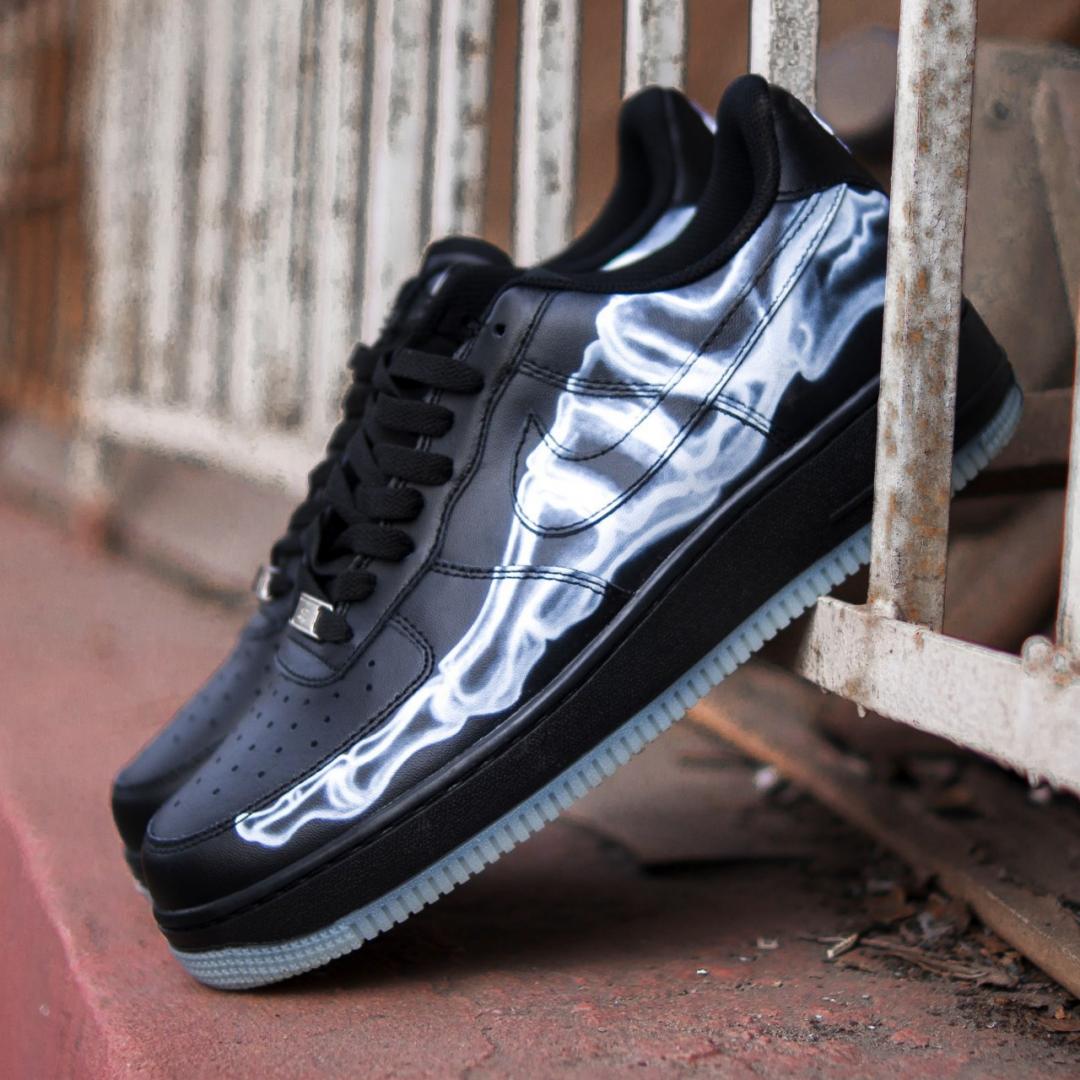 Nike Air Force 1 Skeleton QS Black