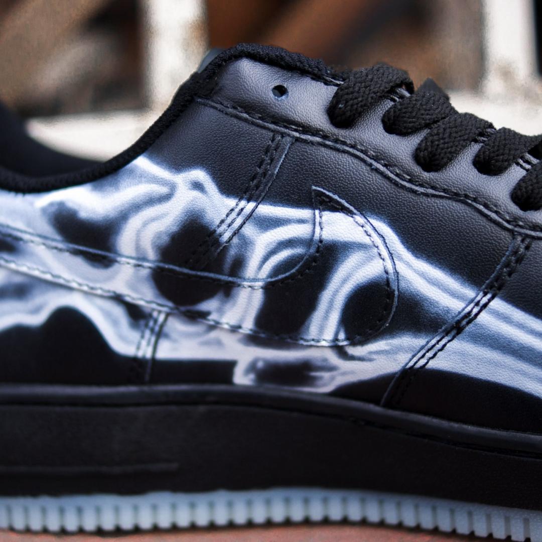 Nike Air Force 1 Skeleton QS Black