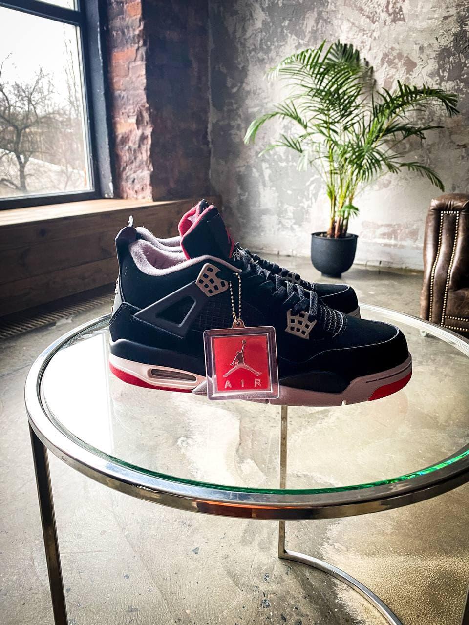 Nike Air Jordan Retro 4 Grey Black Red