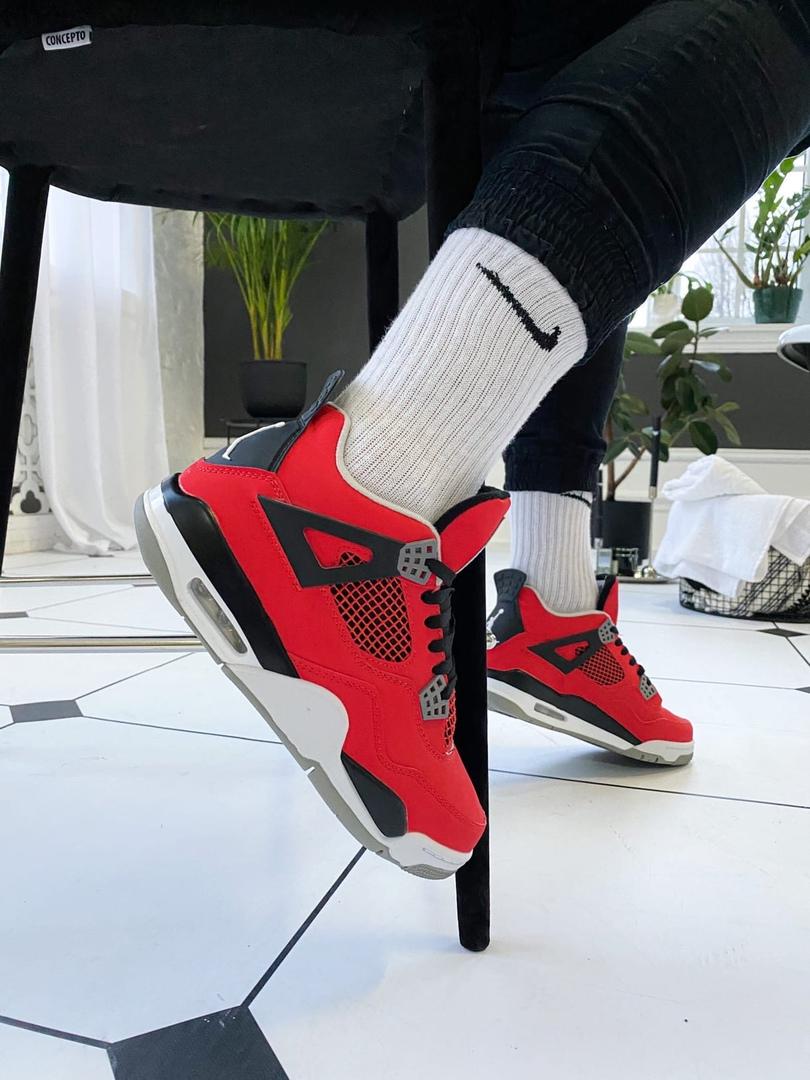 Nike Air Jordan Retro 4 Red Black White