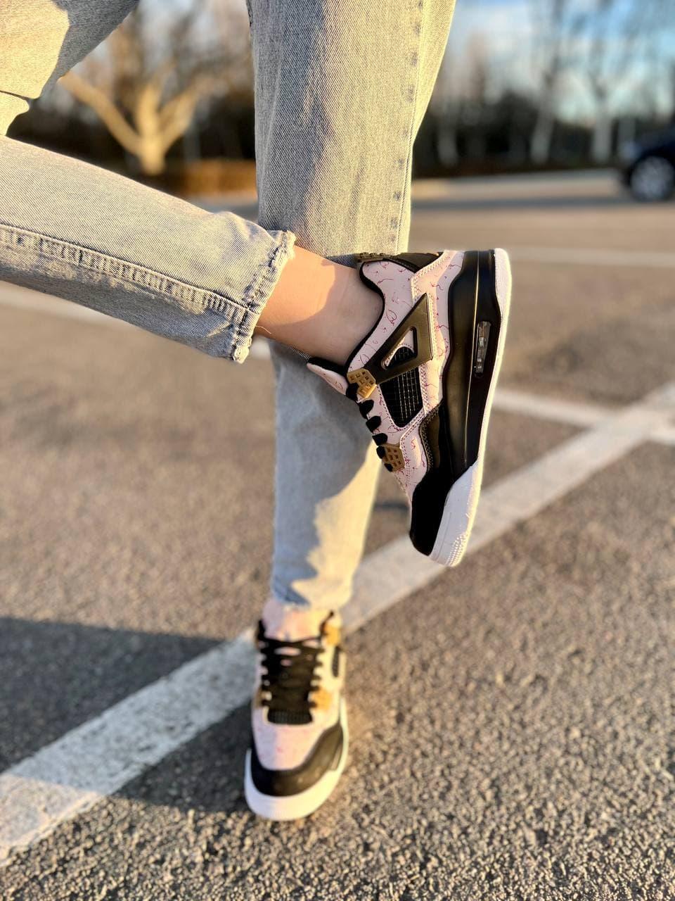 Nike Air Jordan Retro 4 Pink Black White