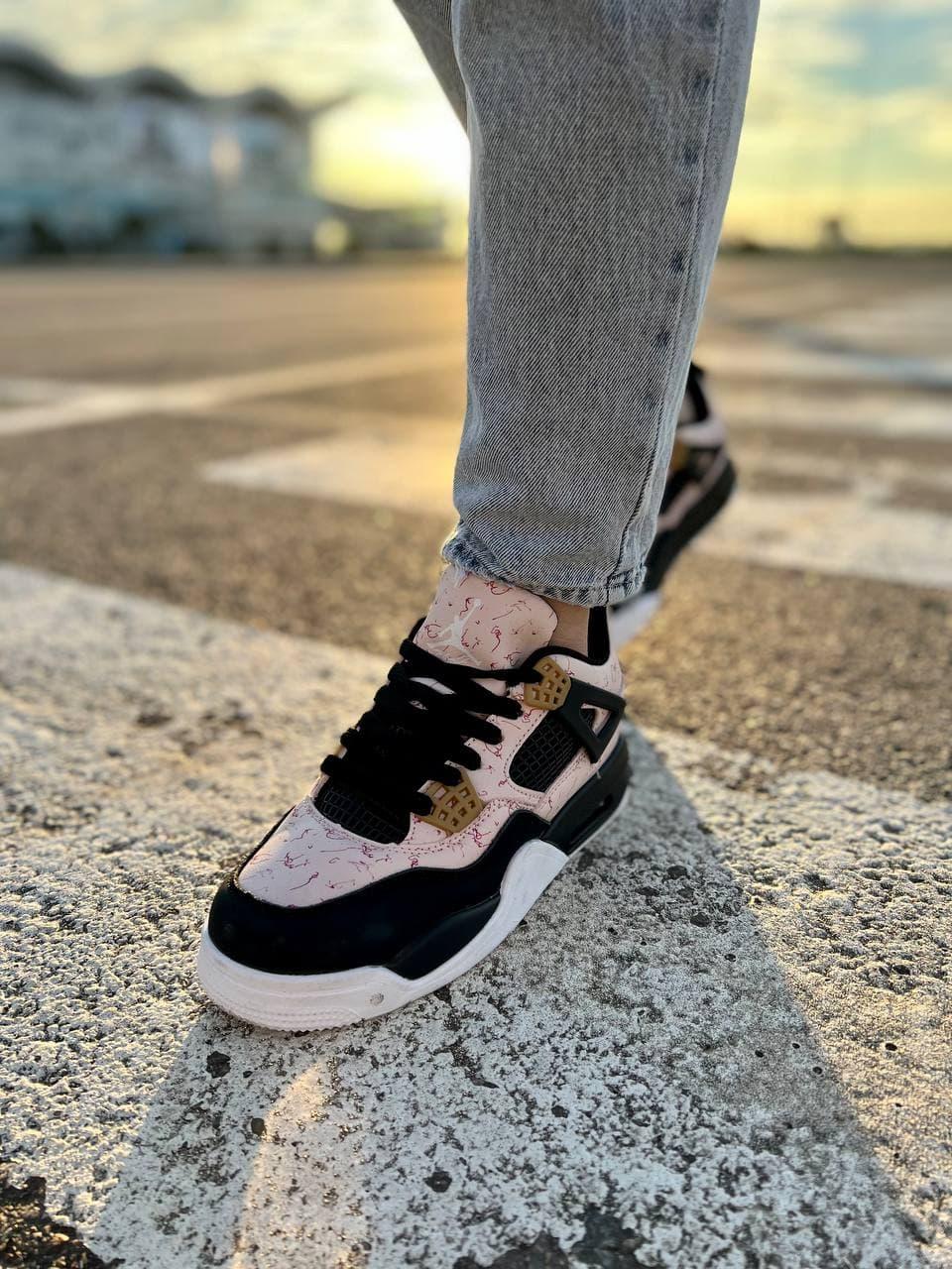 Nike Air Jordan Retro 4 Pink Black White