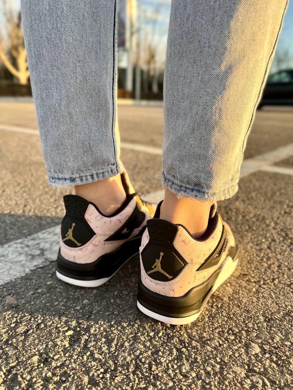Nike Air Jordan Retro 4 Pink Black White