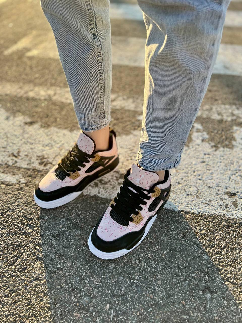Nike Air Jordan Retro 4 Pink Black White