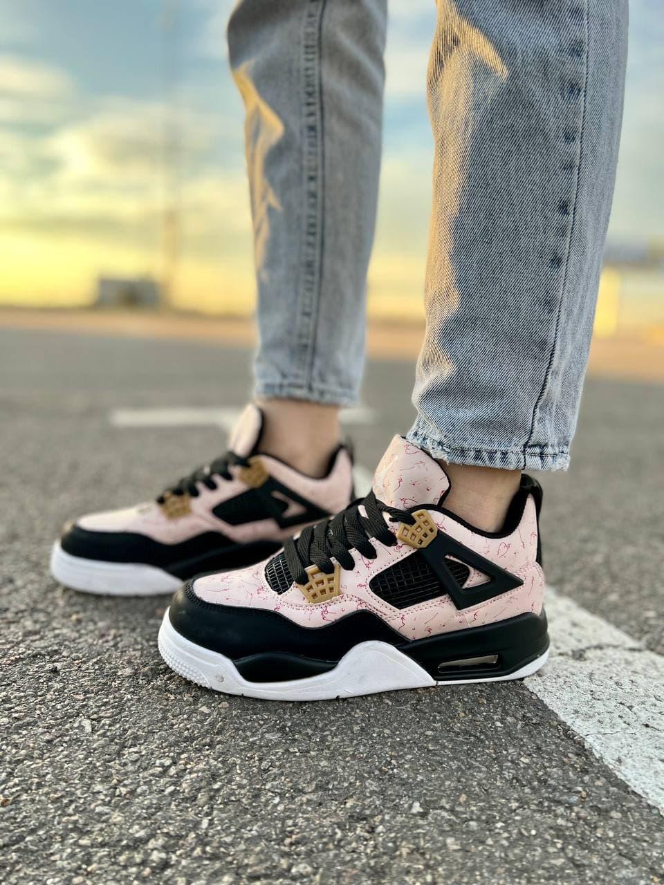Nike Air Jordan Retro 4 Pink Black White