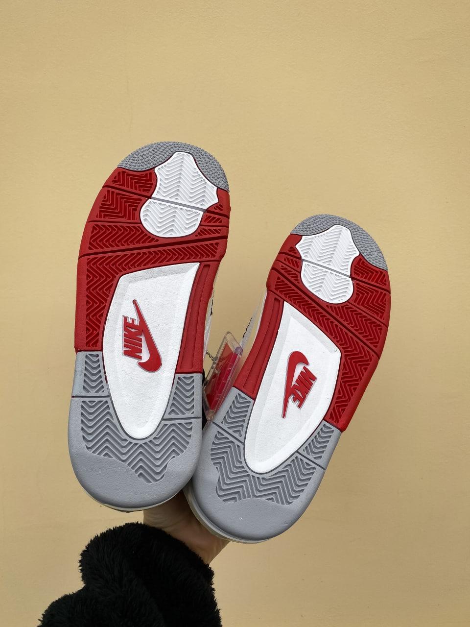 Nike Air Jordan Retro 4 White Red Yellow