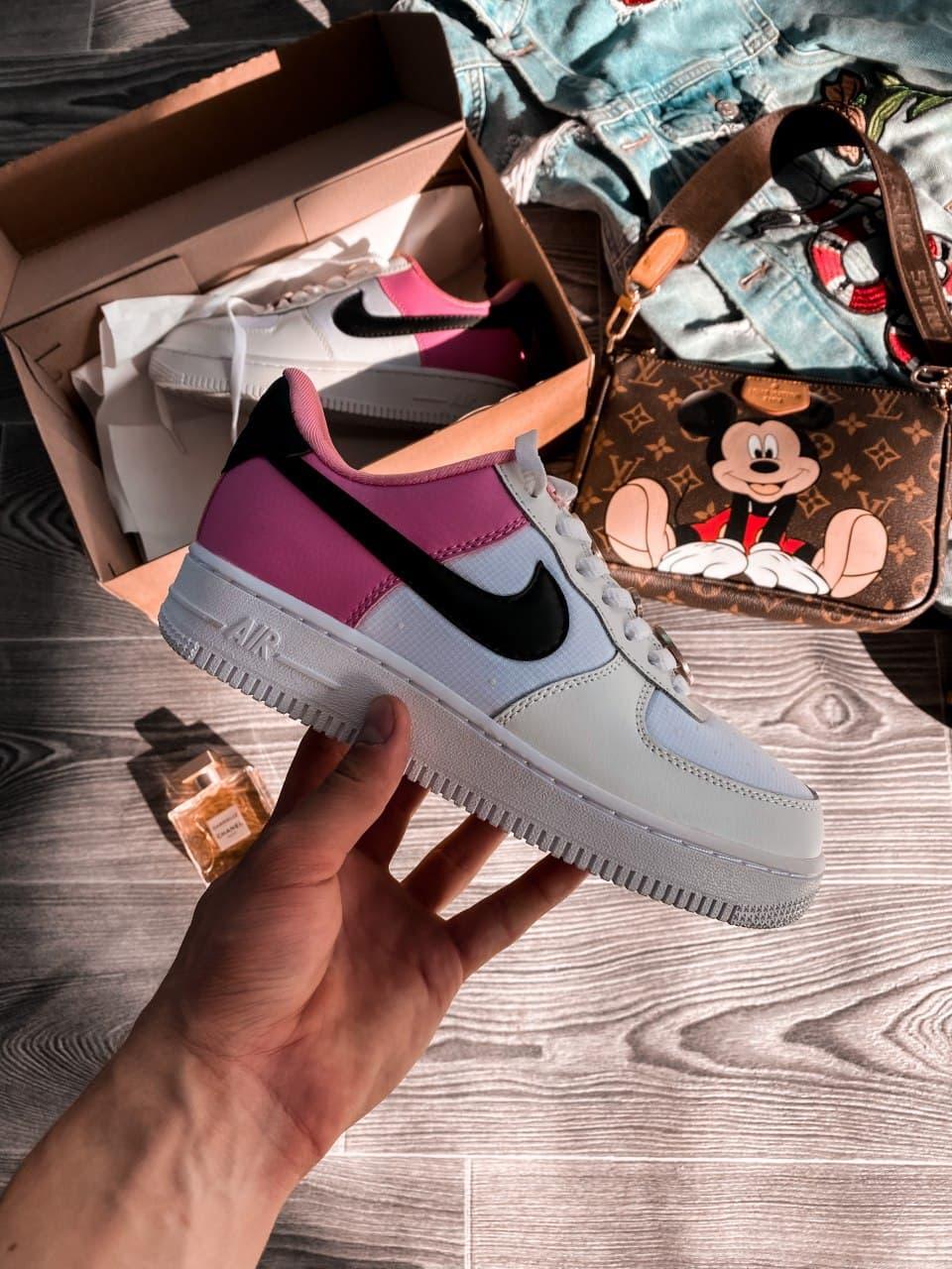 Nike Air Force 1 White Pink Black