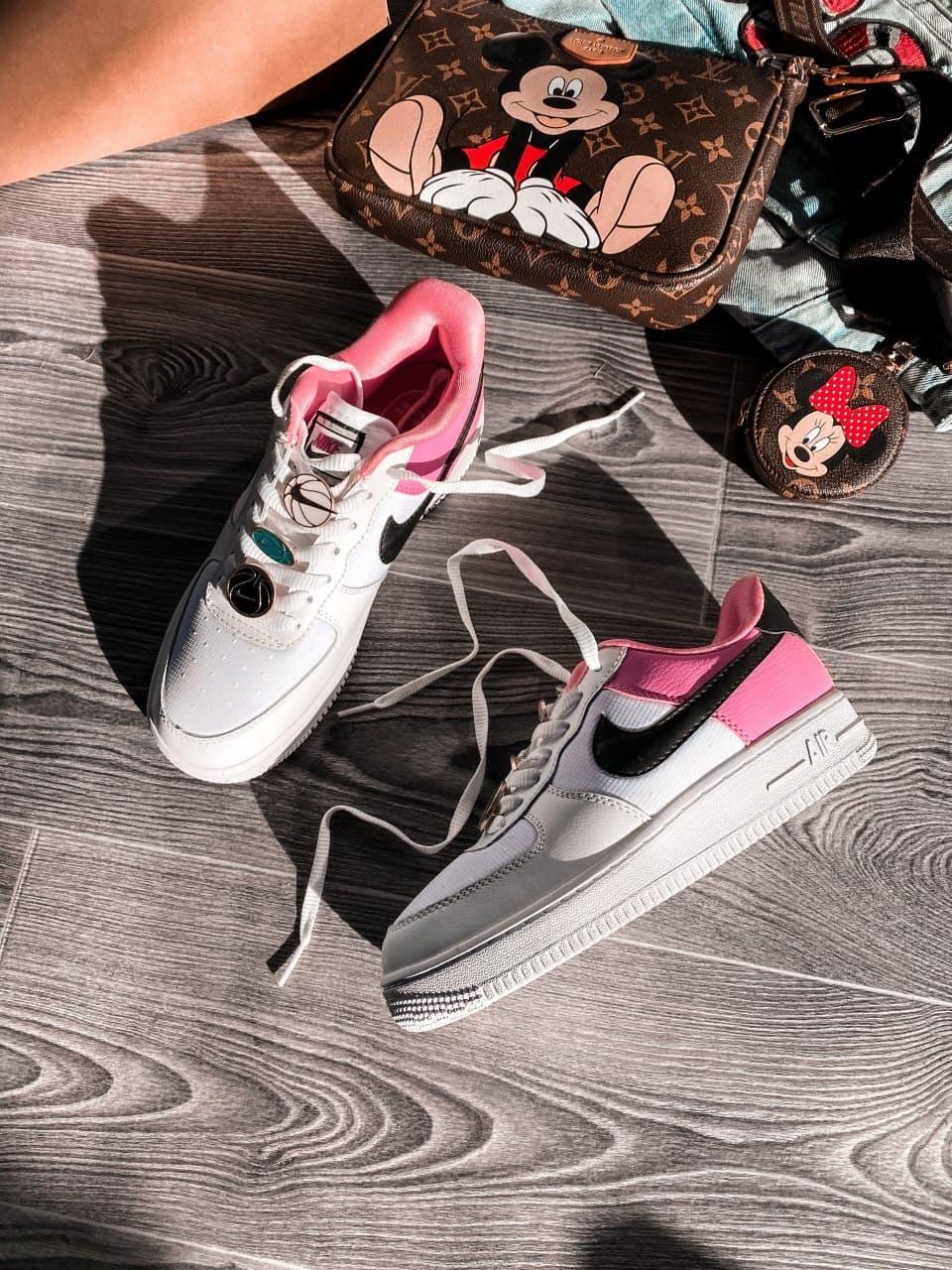Nike Air Force 1 White Pink Black