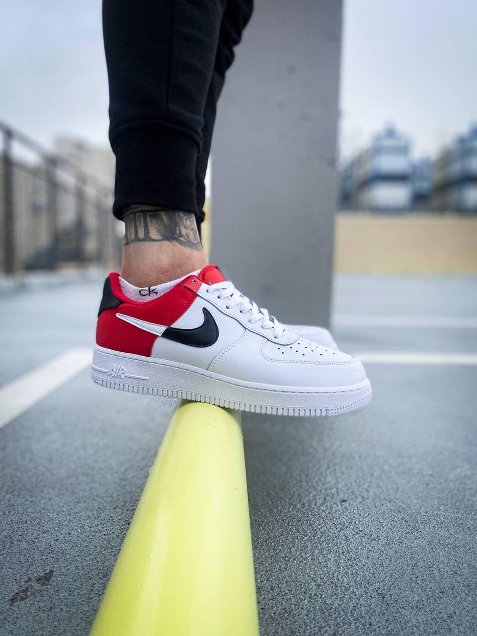 Nike Air Force 1 White Red Black