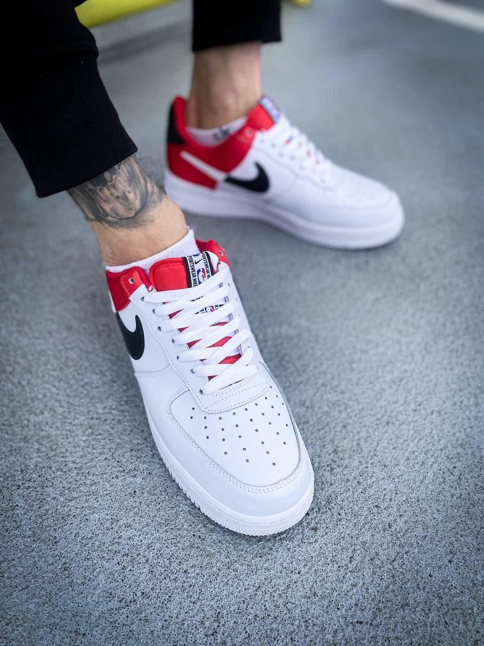 Nike Air Force 1 White Red Black