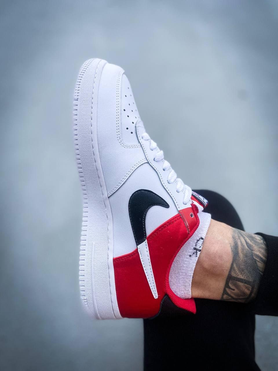 Nike Air Force 1 White Red Black