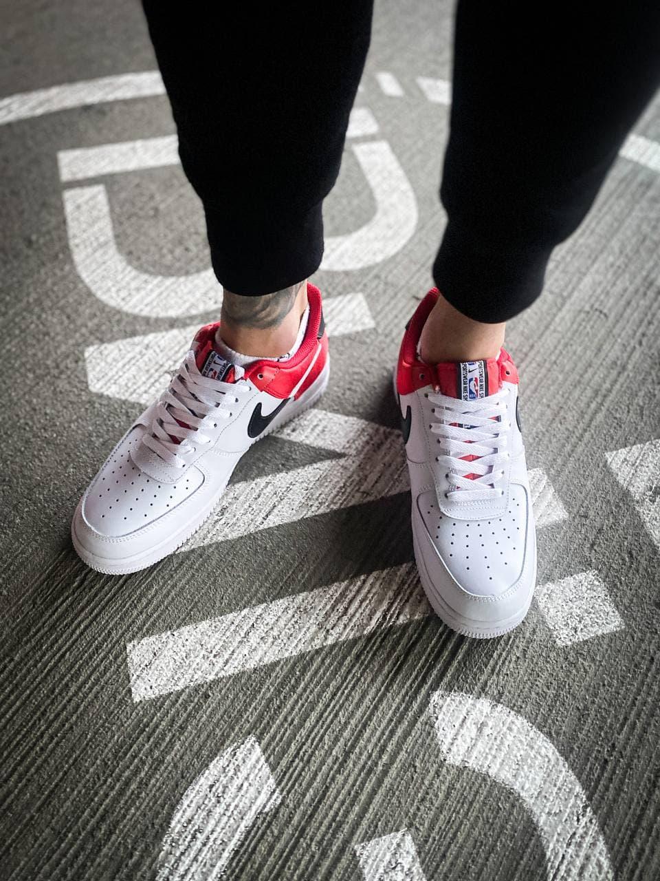 Nike Air Force 1 White Red Black