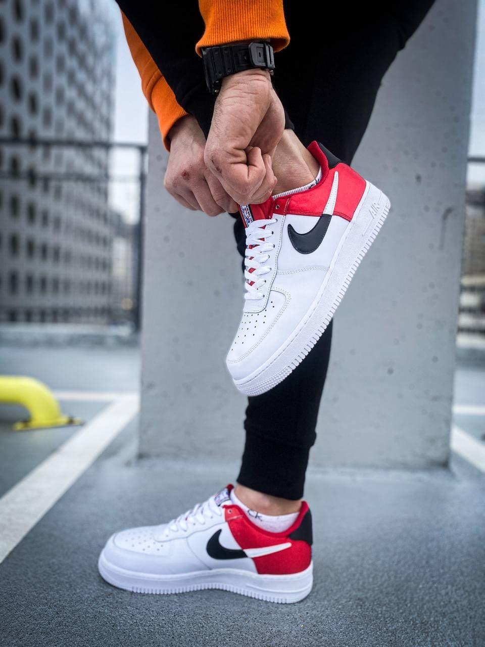 Nike Air Force 1 White Red Black