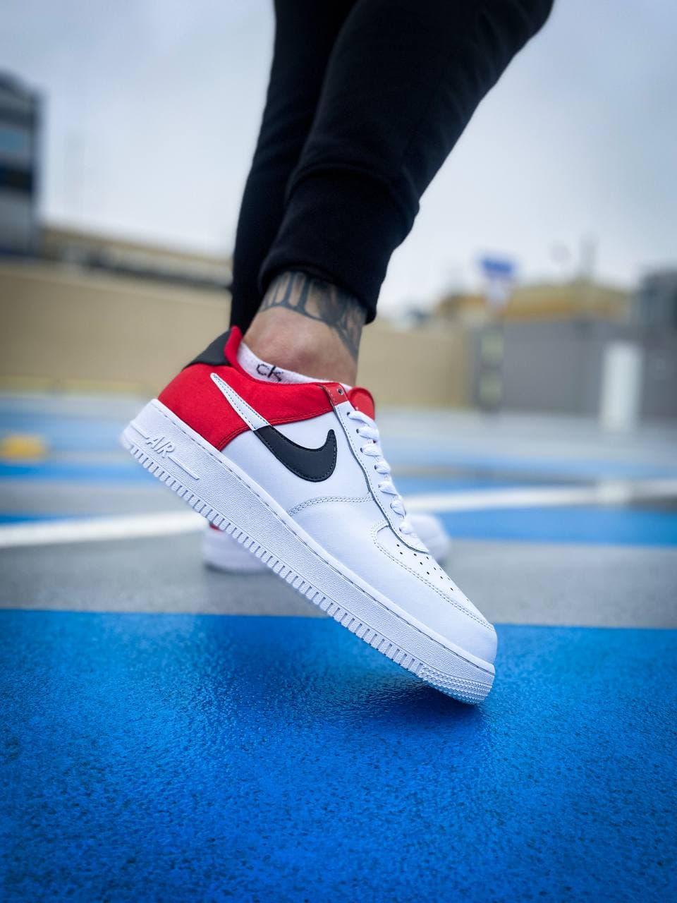 Nike Air Force 1 White Red Black