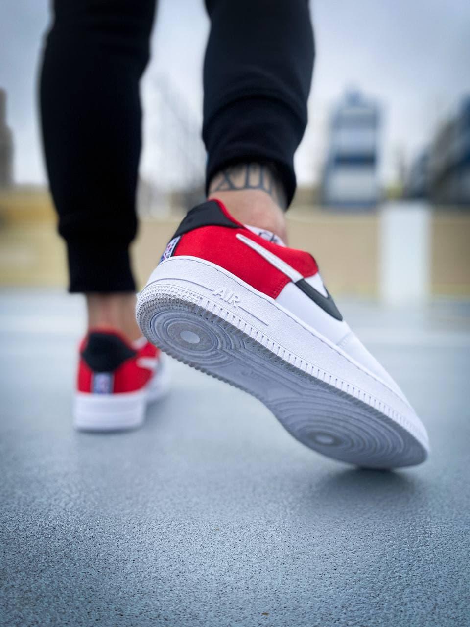 Nike Air Force 1 White Red Black
