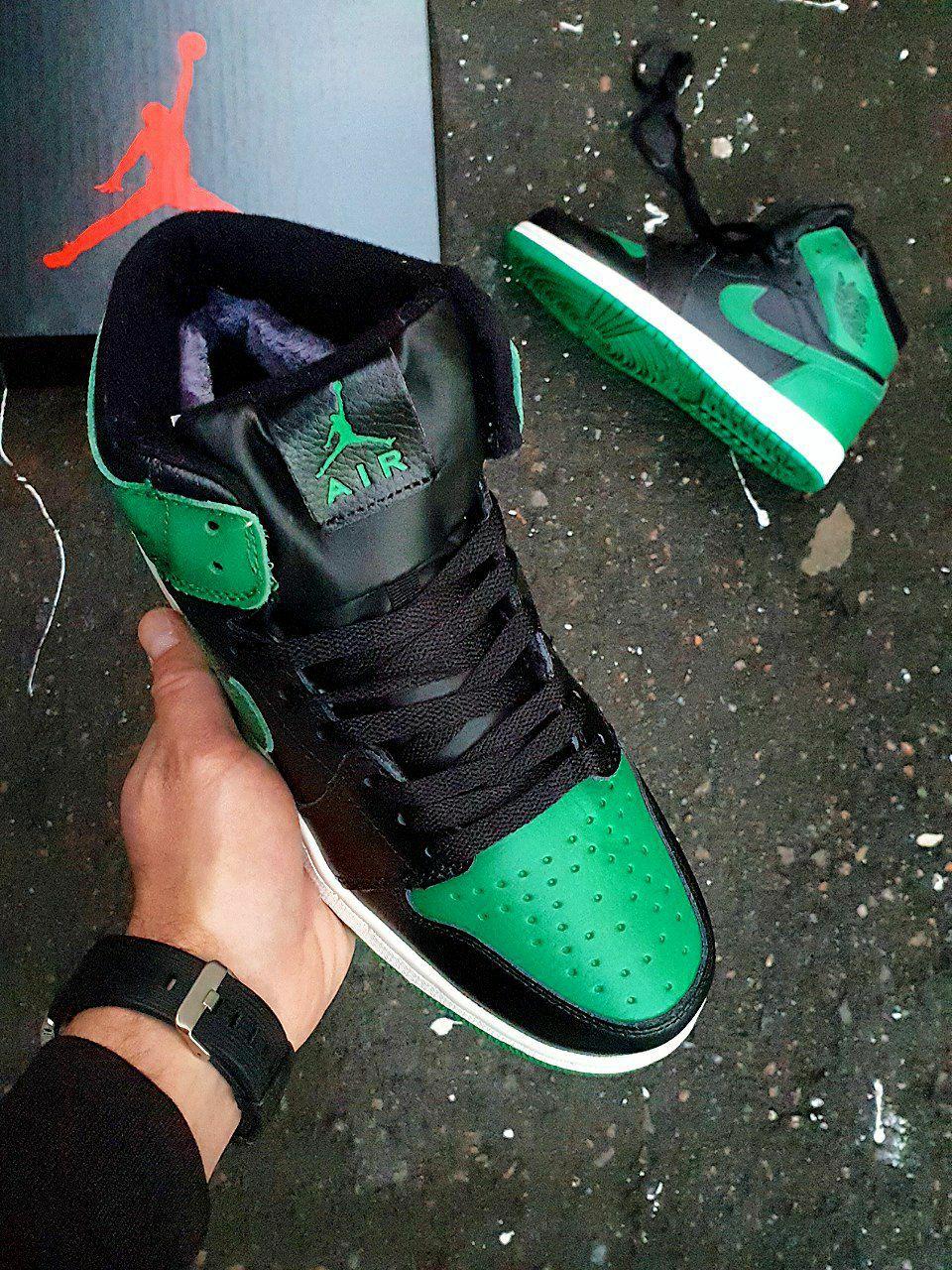 Nike Air Jordan 1 High Winter Black Green