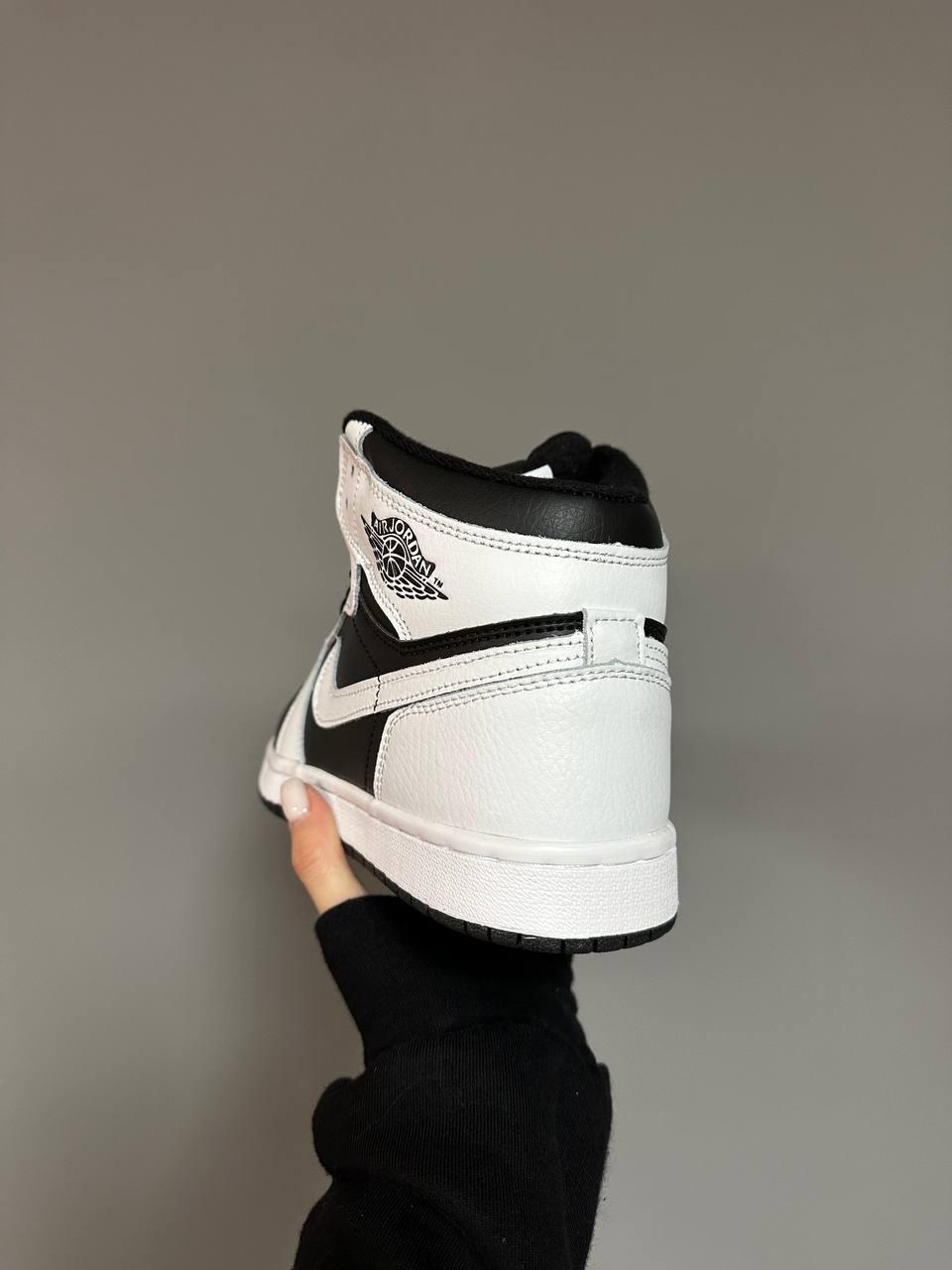 Nike Air Jordan 1 High White Black Fur